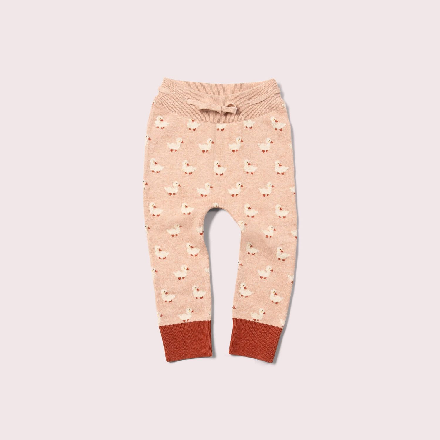Tie Waist Knitted Joggers - Puddle Ducks
