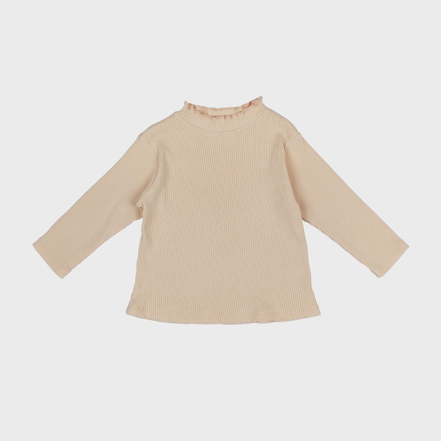 Ribbed Turtleneck - Autumn Petal