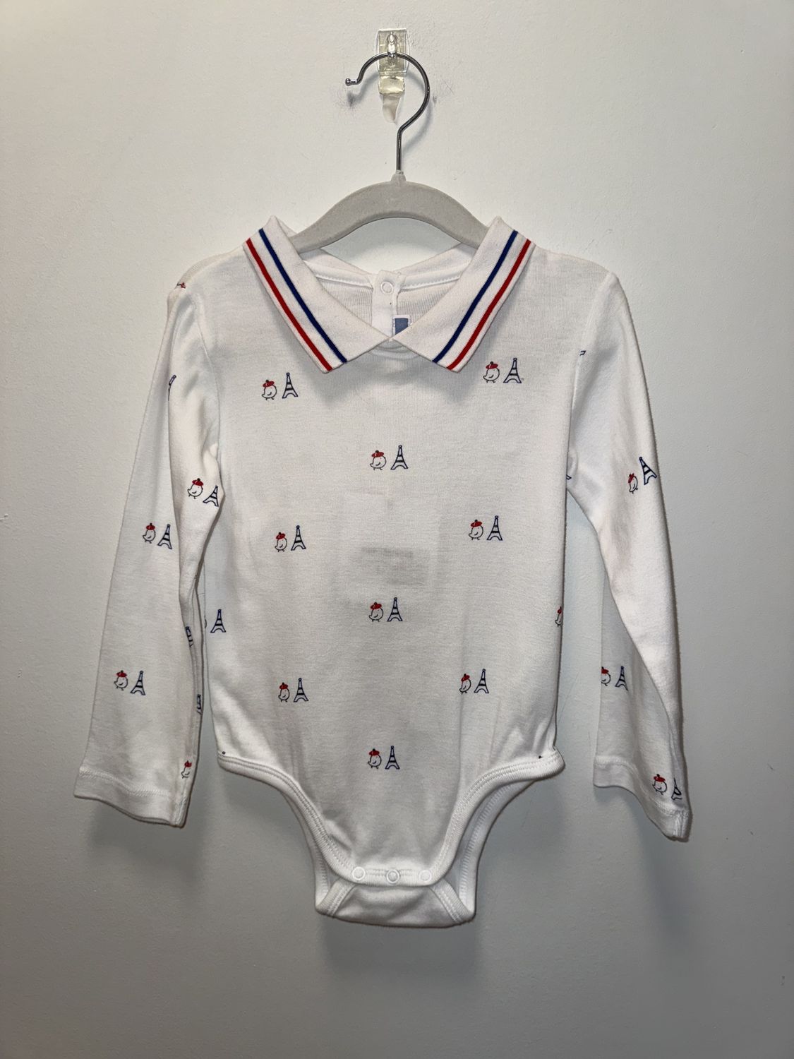 Used - Jacadi Paris - Long Sleeve Onesie - 3Y - PWE3395