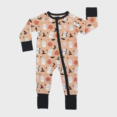 Baby Convertible Zip Pajama - Boo-tastic