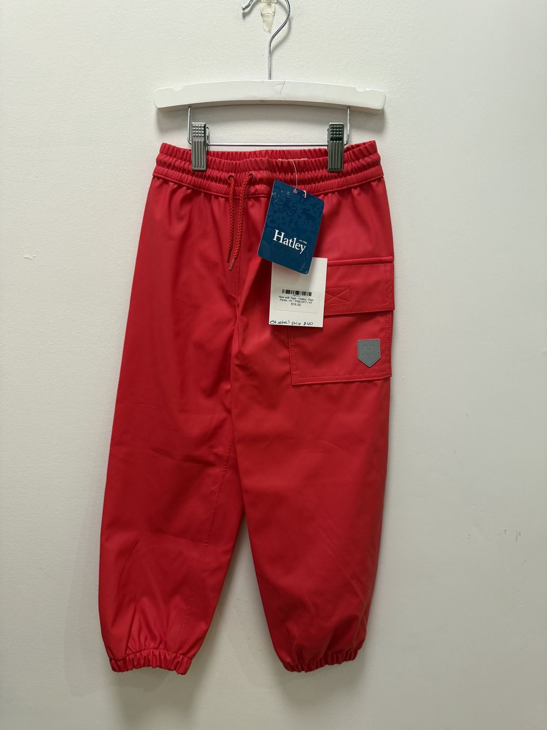 New with Tags - Hatley - Rain Pants - 4Y - PWE3917