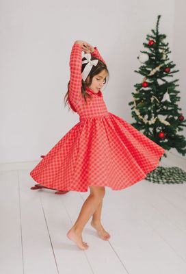 Rubina Dress in Red Picnic Plaid