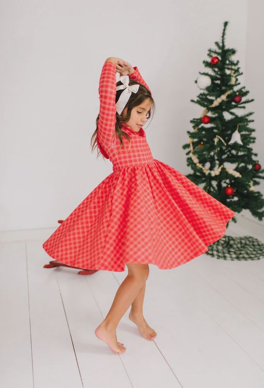 Rubina Dress in Red Picnic Plaid