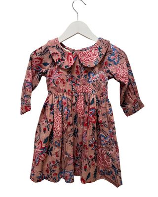 Girls&#39; Peter Pan Dress - Mud Floral