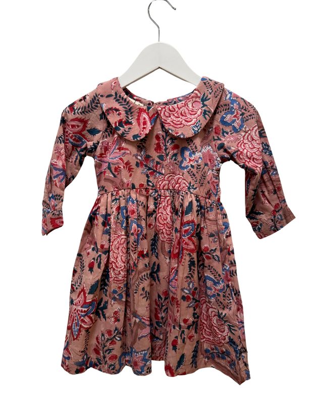 Girls&#39; Peter Pan Dress - Mud Floral