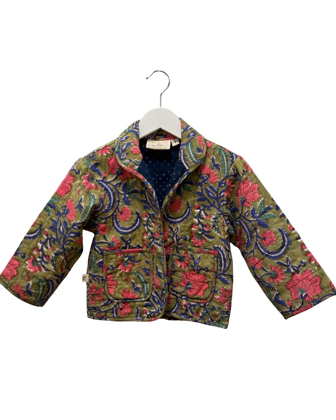 Girls&#39; Quilted Jacket - Forest Floral