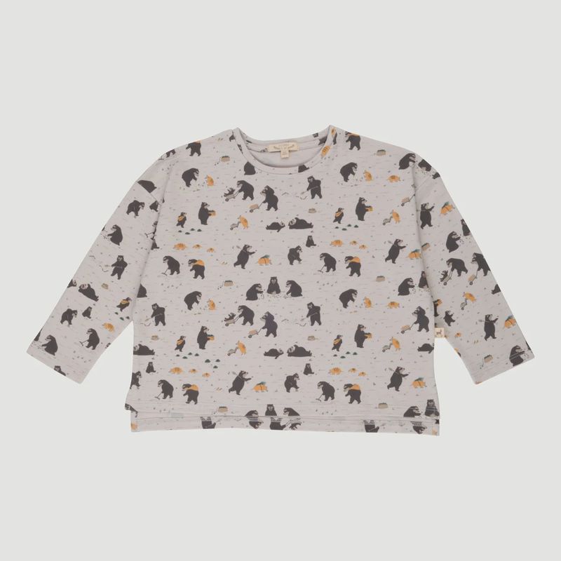 Kids Oversized T-Shirt - Bear Land /Lunar Rock