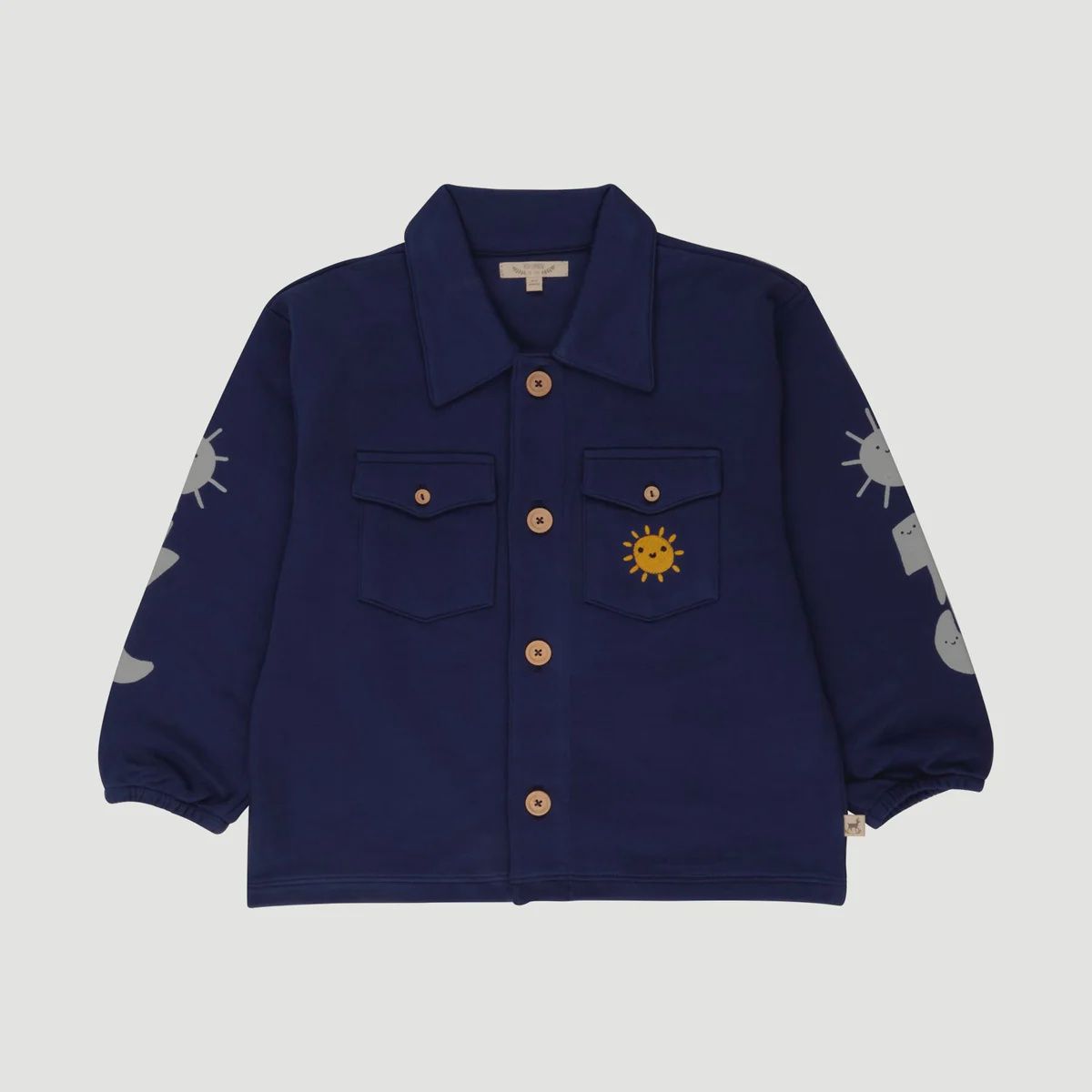 Kids French Terry Jacket / Happy Dreams - Deep Cobalt