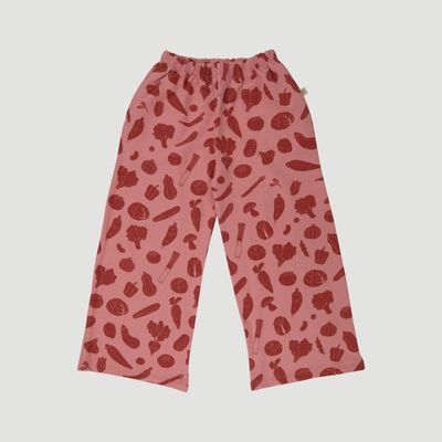 Kids French Terry Pants - Veggie Fiesta/Blush