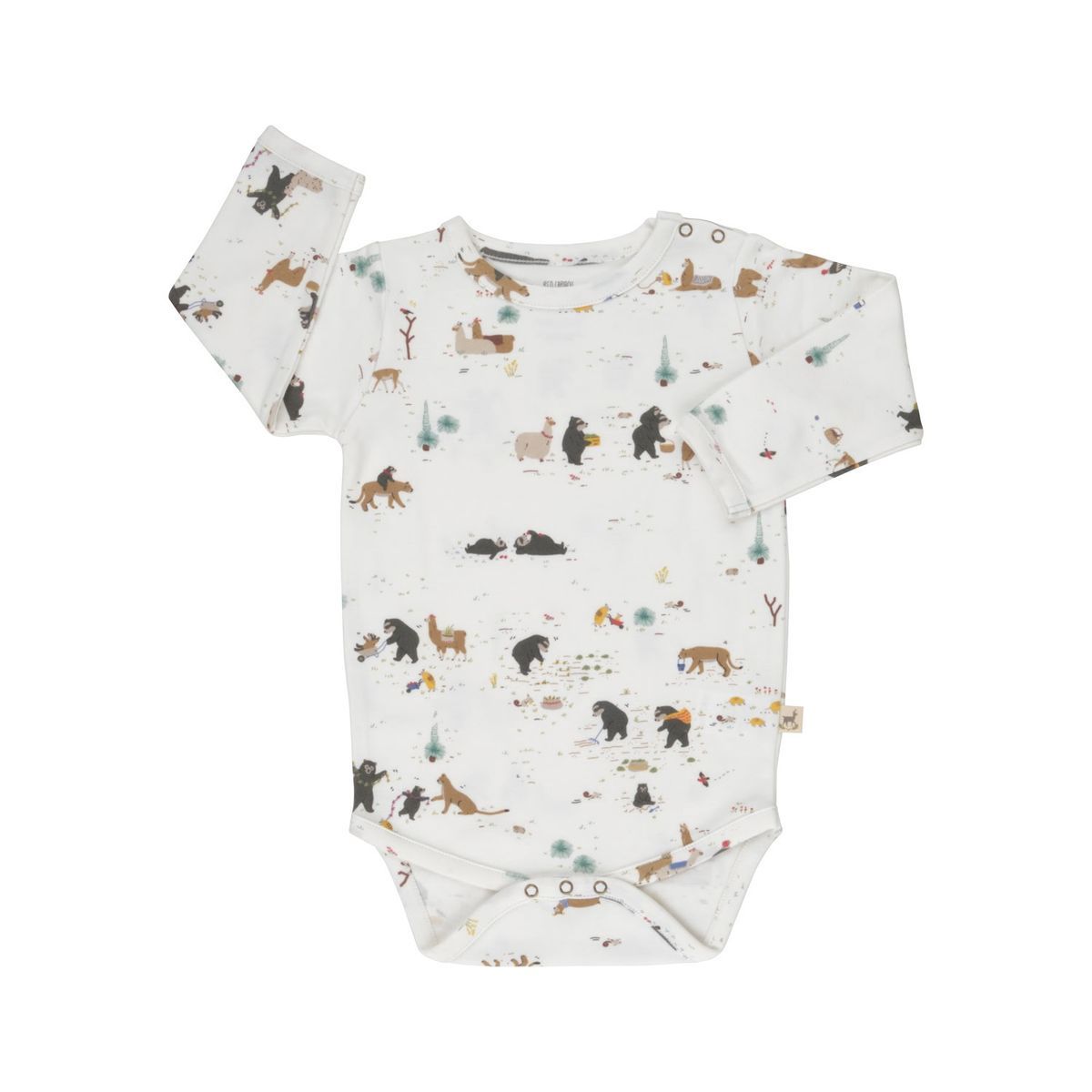 Baby Cotton Onesie - The Story/Ivory
