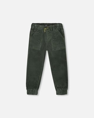 Boys&#39; Stretch Corduroy Jogger Pants Forest Green