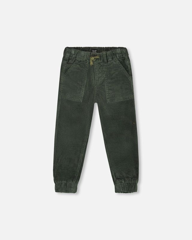 Boys&#39; Stretch Corduroy Jogger Pants Forest Green