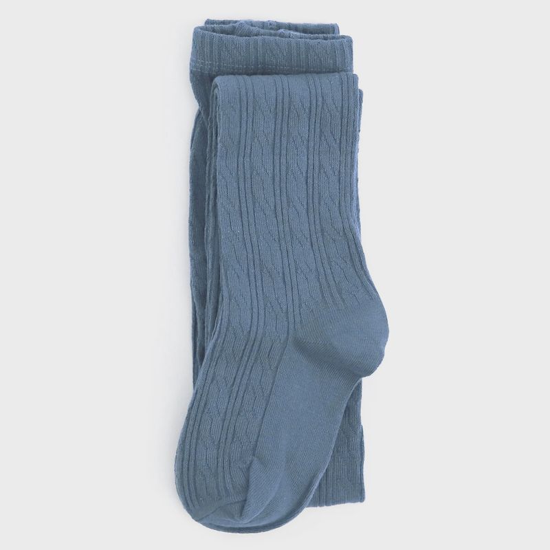 Cable Knit Tights - Denim