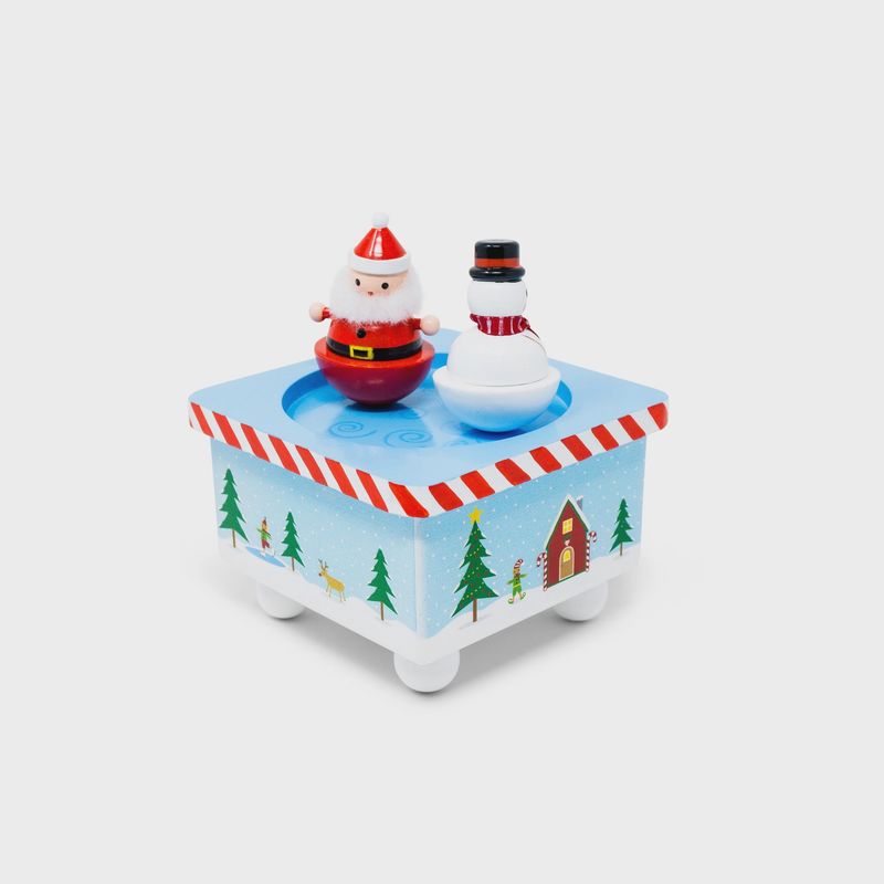 Dancing Santa &amp; Frosty Music Box