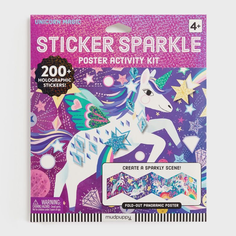 Unicorn Magic Sticker Sparkle Poster Activity Kit