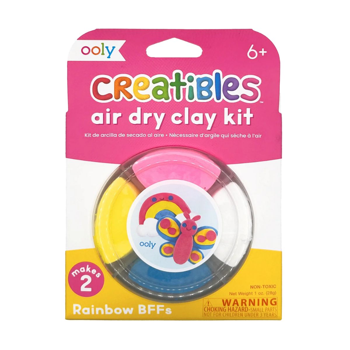 Creatibles: Air Dry Clay BFFs Kit - Rainbow Pals (Set of 4 Colors)