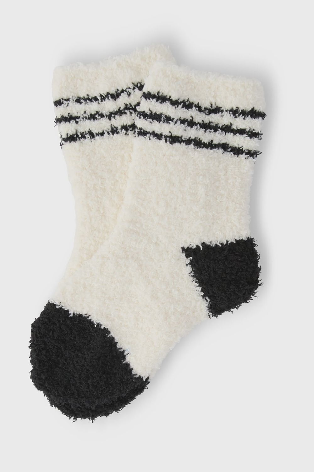 Cozy Socks - Coconut/Black Sporty