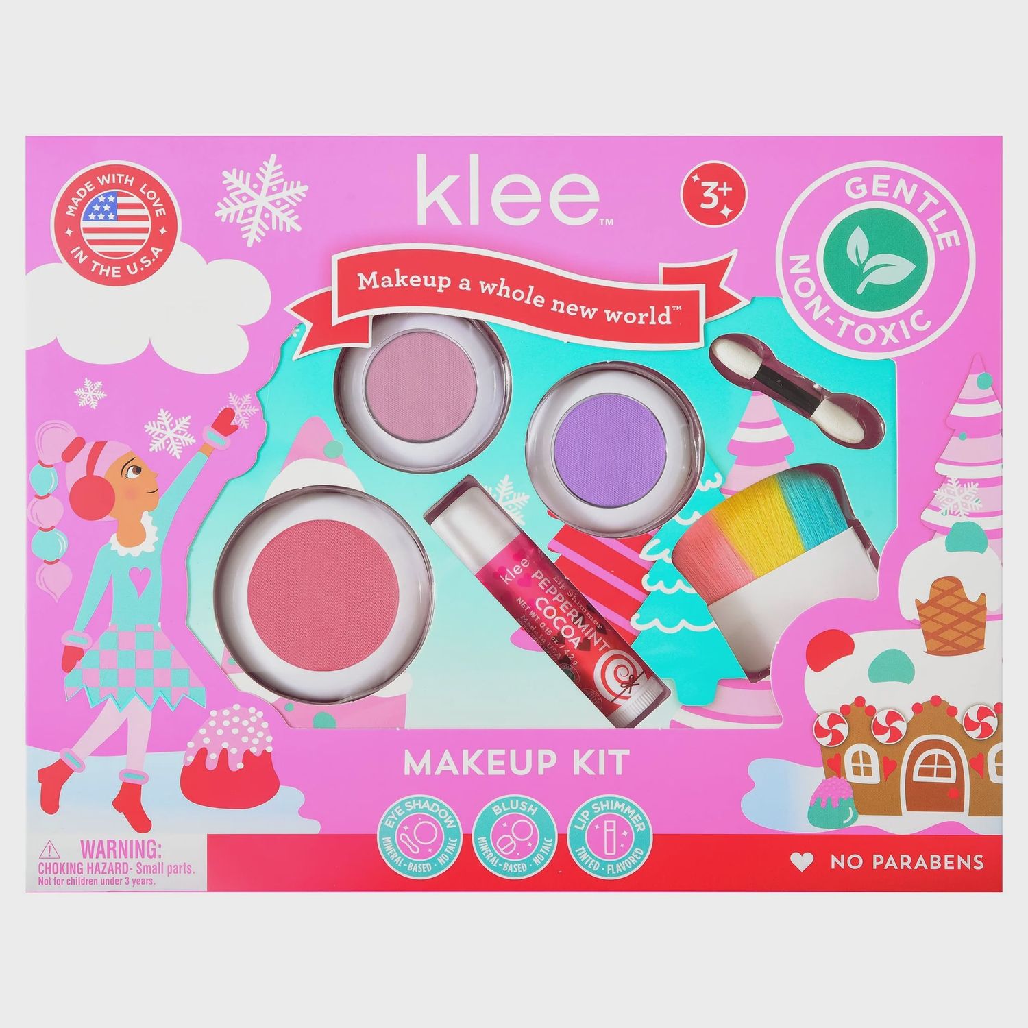 4-Piece Play Makeup Kit - Holiday Sparkly Reindeer