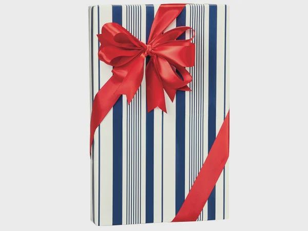 Free Gift Wrap - Blue Indigo Stripe