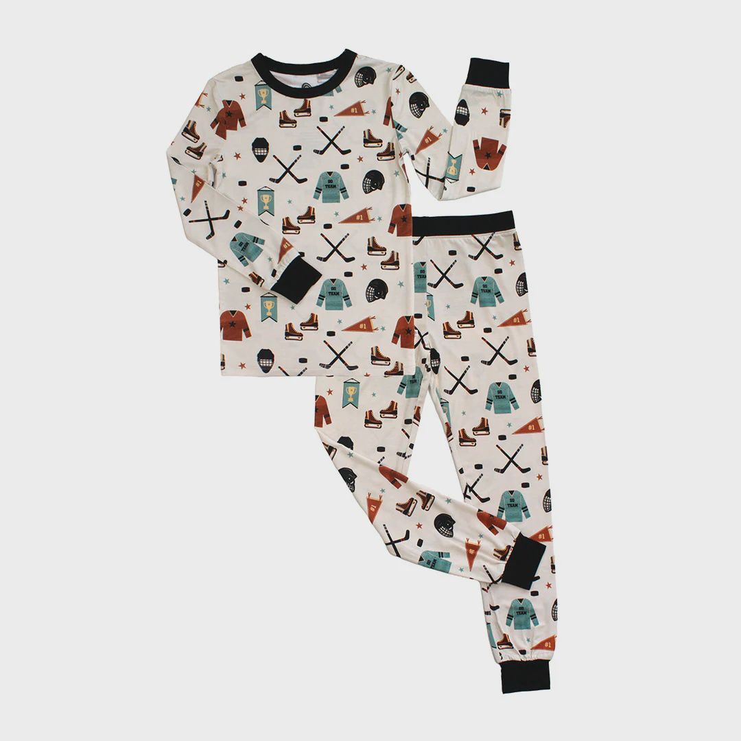 Toddler/Kids Long Sleeve Pajama Set - Hat Trick Hockey