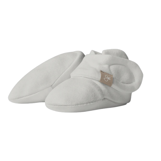 Baby Organic Stay-On Booties - Cloud