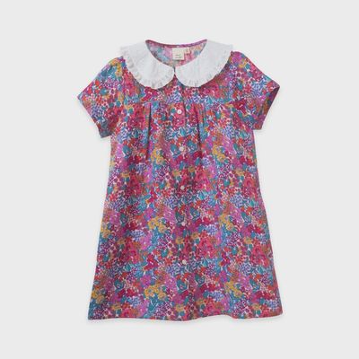 Broderie Collar Fae Dress - Orchid
