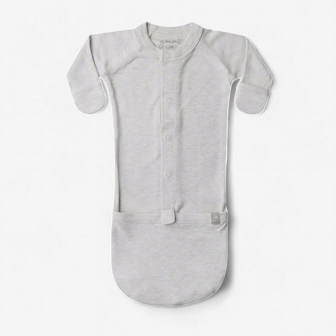 Baby Convertible Sleep Gown - Storm Gray