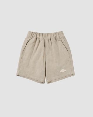 Linen-Blend Shorts - Sandy Neutral