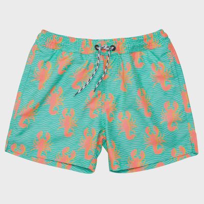Boys Swim Trunks - Ocean Clawed Boys Swim Trunks - Ocean Clawed