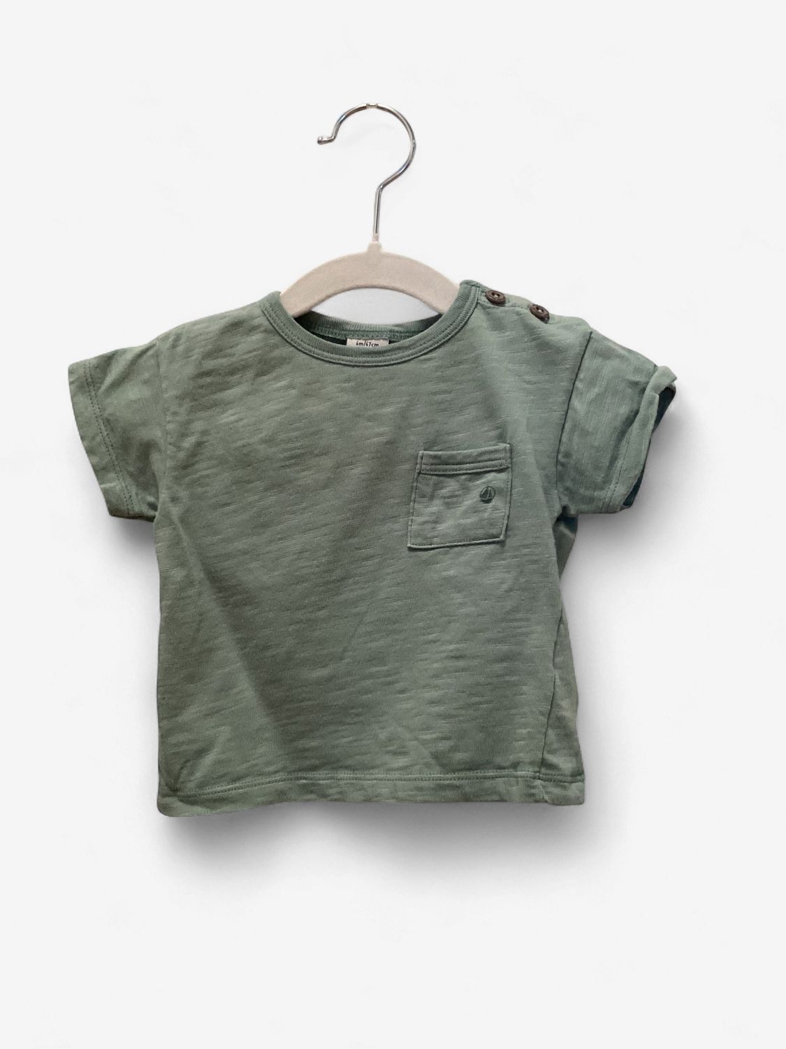 Used - Petit Bateau - Short Sleeve Top - 6M - PWE3973