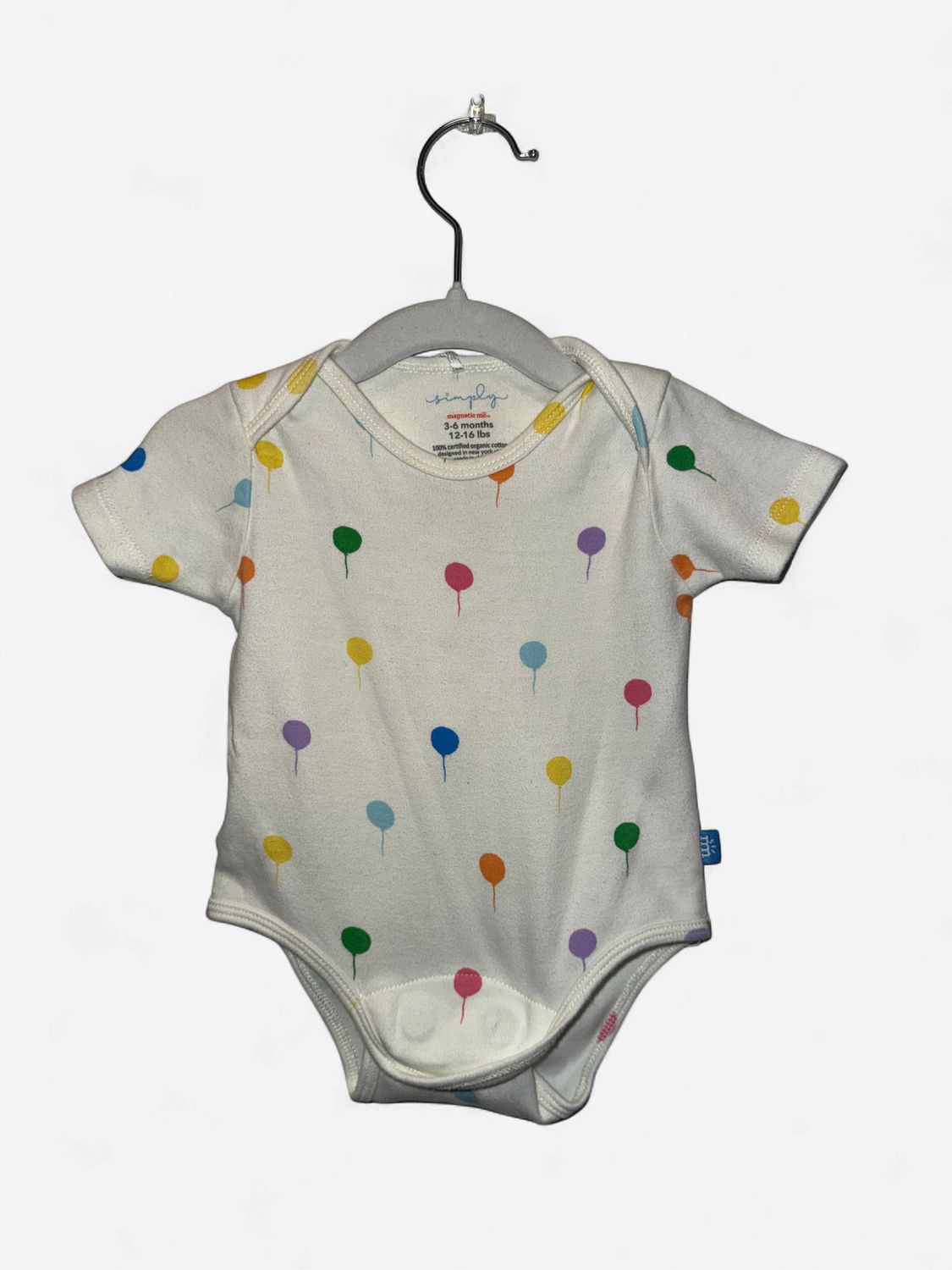 Used - Magnetic Me - Short Sleeve Onesie - 3-6M - PWE4046