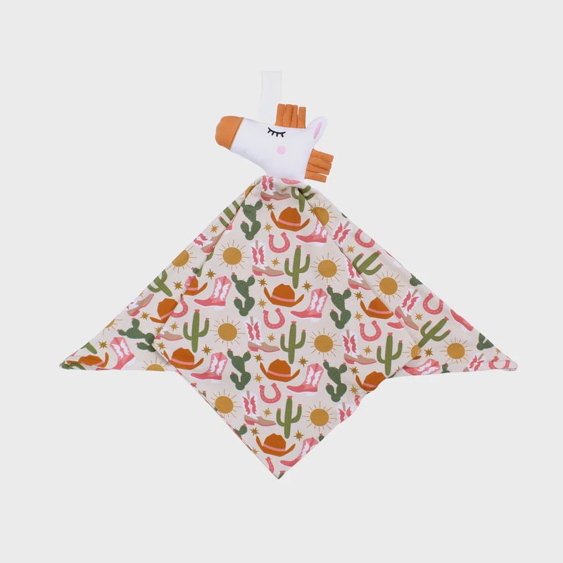 Hey Y'all Horse Baby Lovey - Pink/Multi