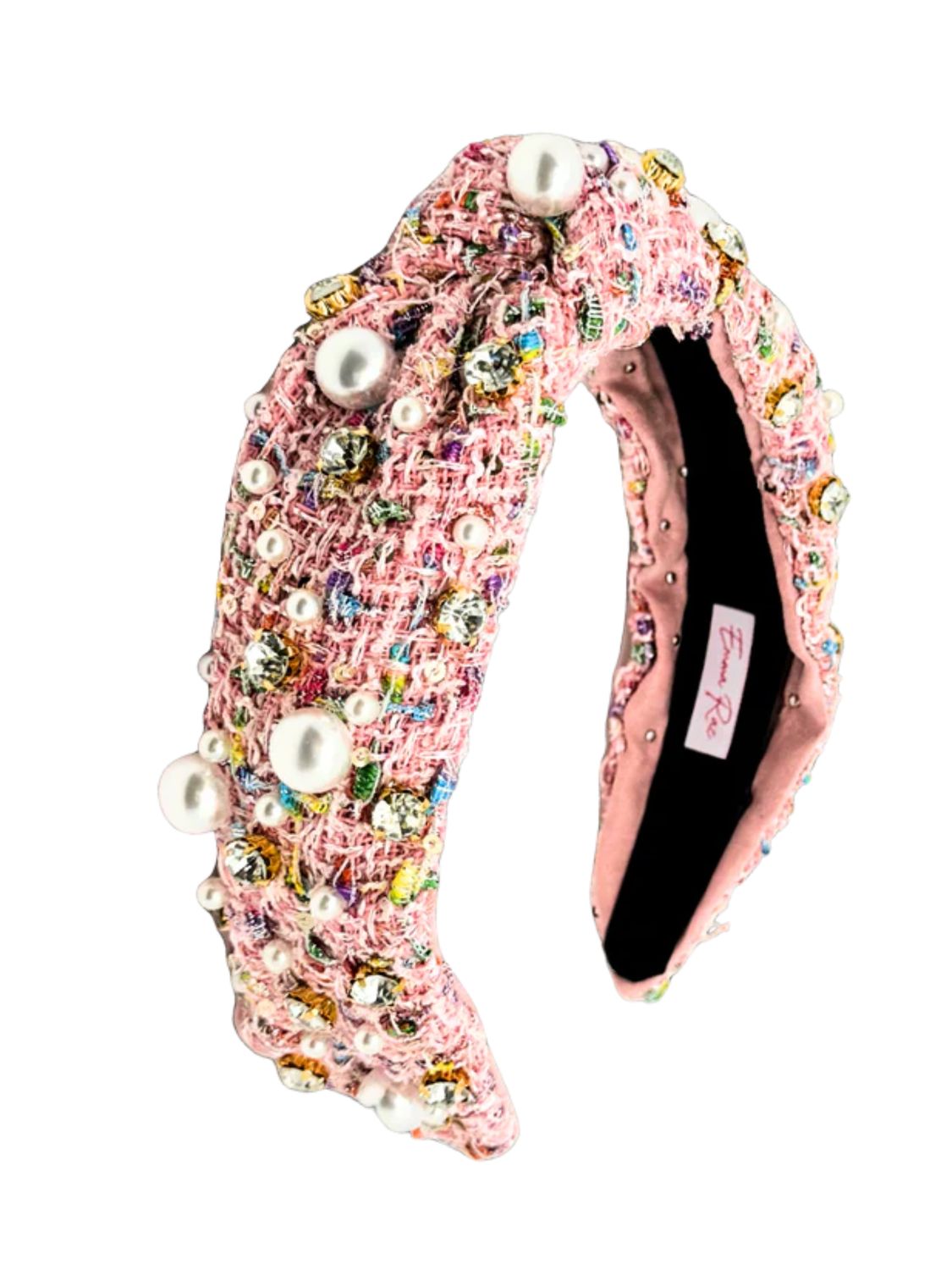 Rhinestone and Pearls Embellished Headband