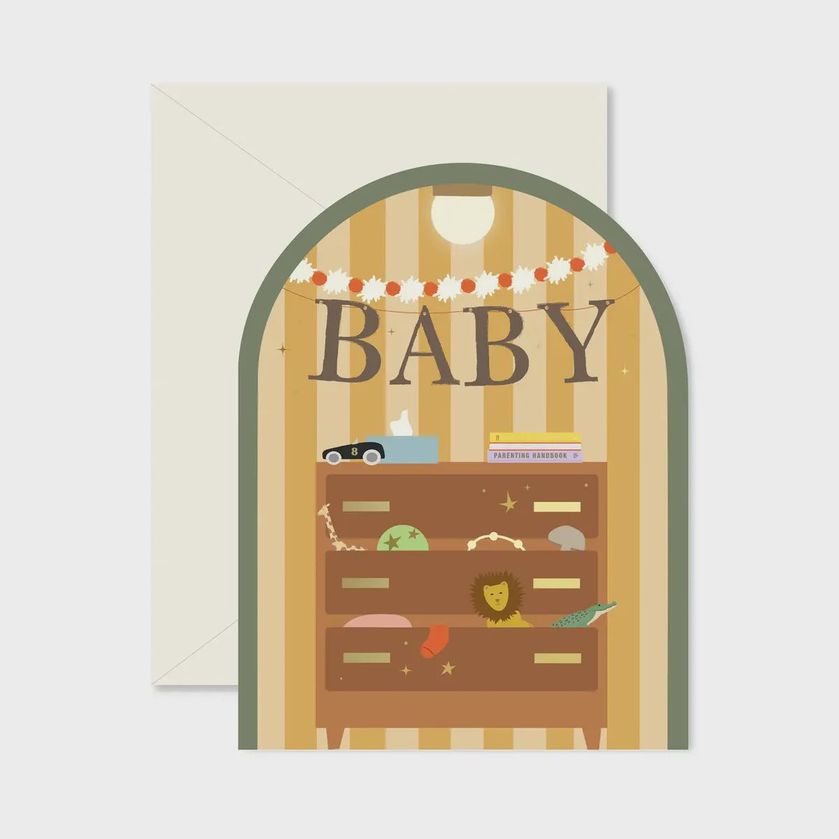 Greeting Cards - Baby Dresser Arch Greeting Card