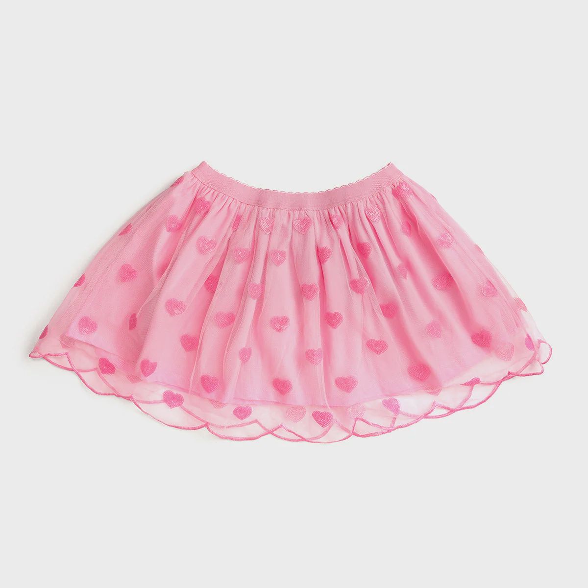 Girls Tutu - Mini Sequin Hearts Valentine's Day