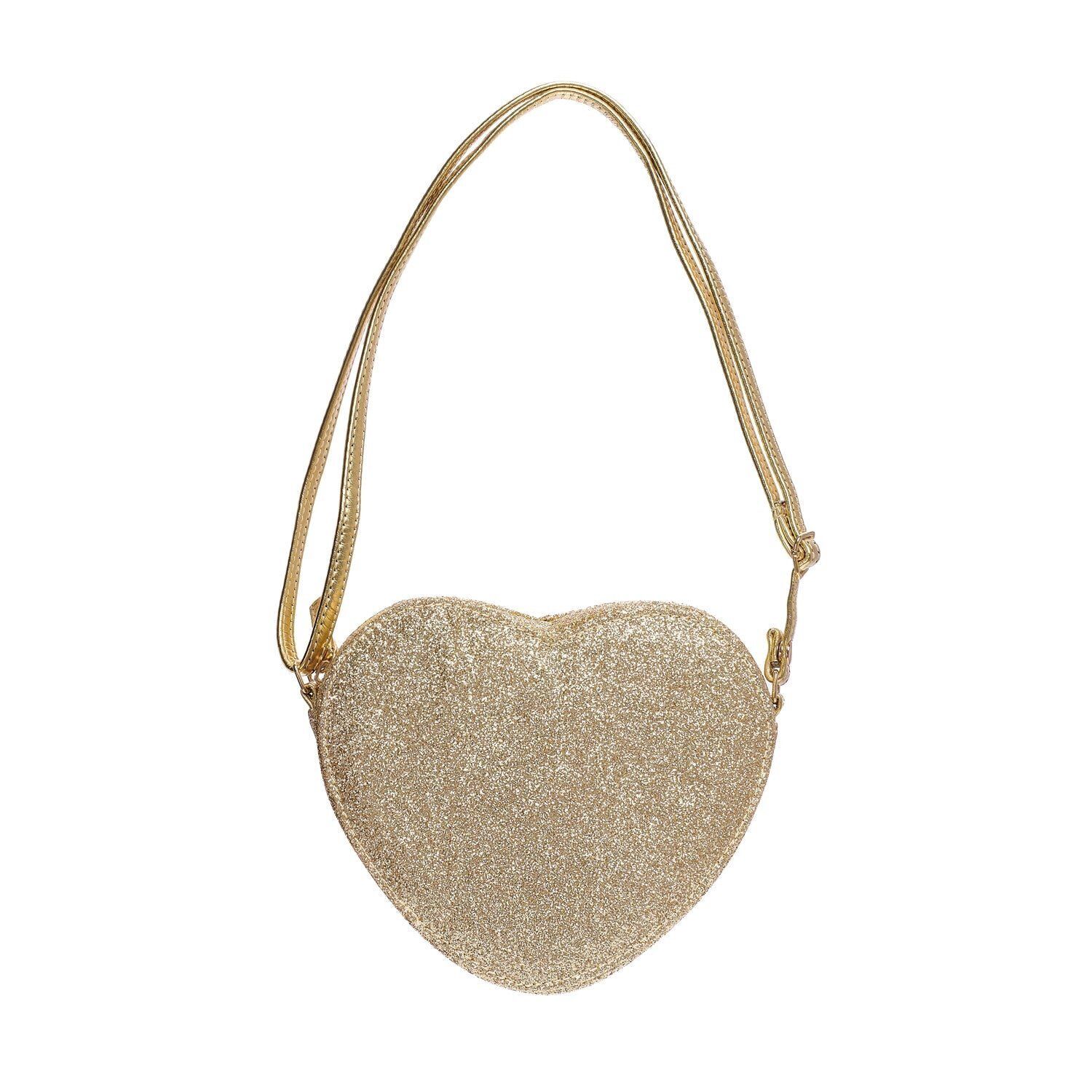 Love Heart Gold Glitter Bag Love Heart Gold Glitter Bag