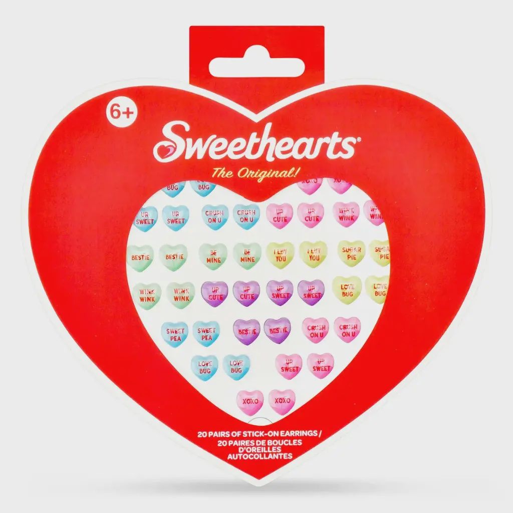 Sweethearts Stick-On Earrings