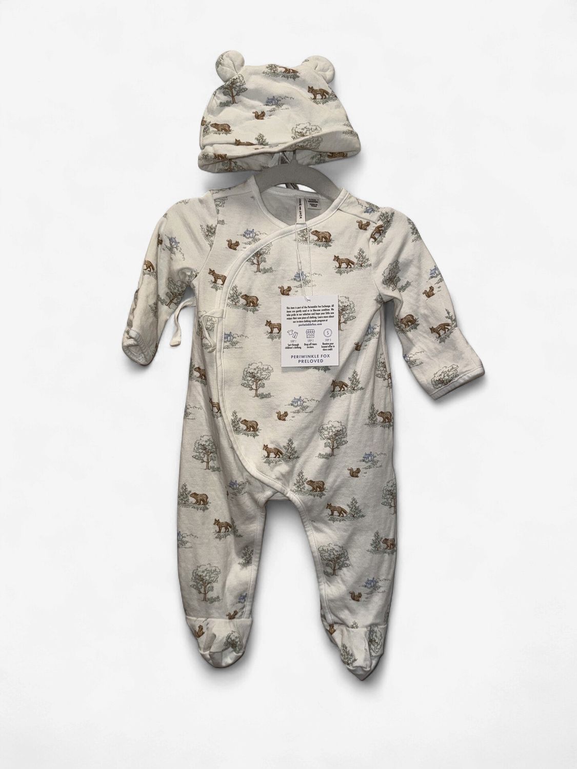Used - Janie and Jack - Long Sleeve Onesie - 3-6M - PWE4689