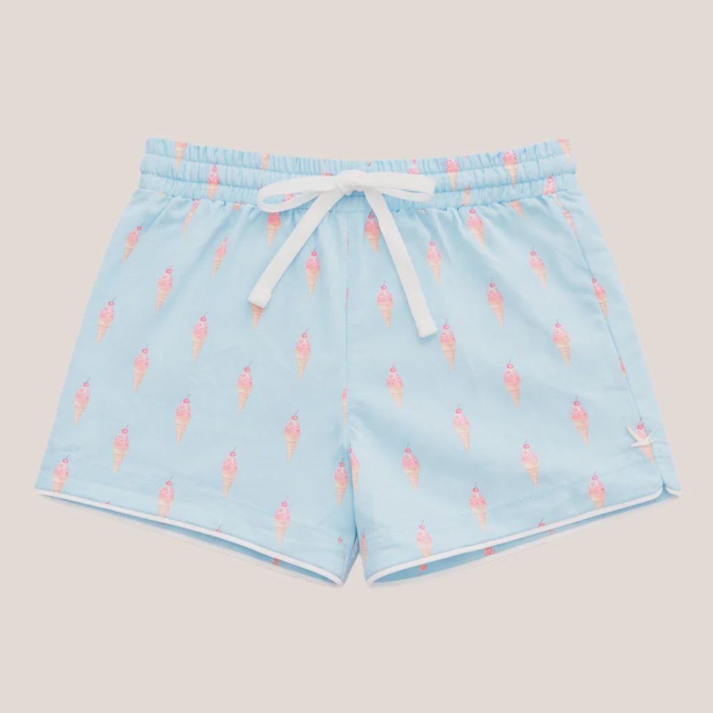 Boys Swim Shorts - Cherry Sundae