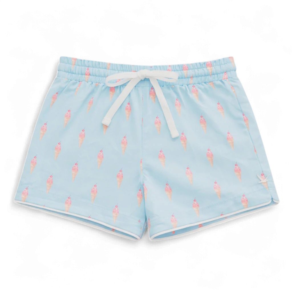Boys Swim Shorts - Cherry Sundae