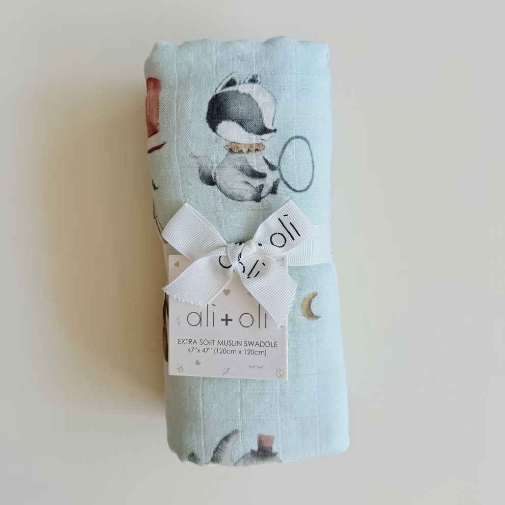 Muslin Swaddle Blanket - Circus