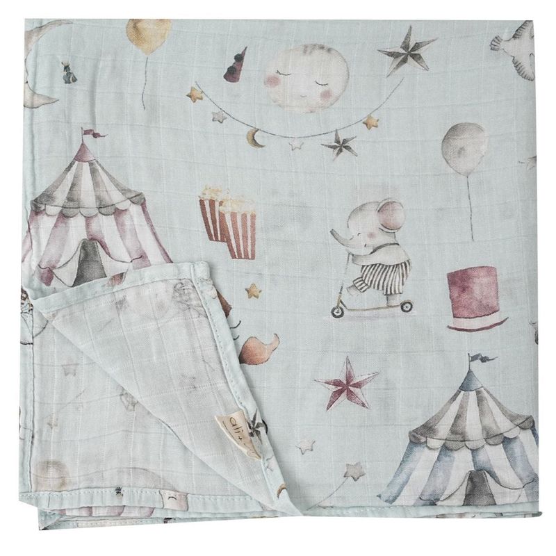 Muslin Swaddle Blanket - Circus