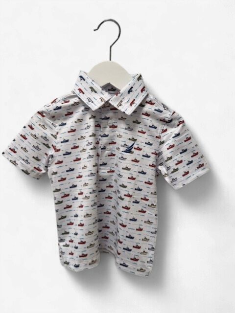 Boys Performance Polo - Tug Boat