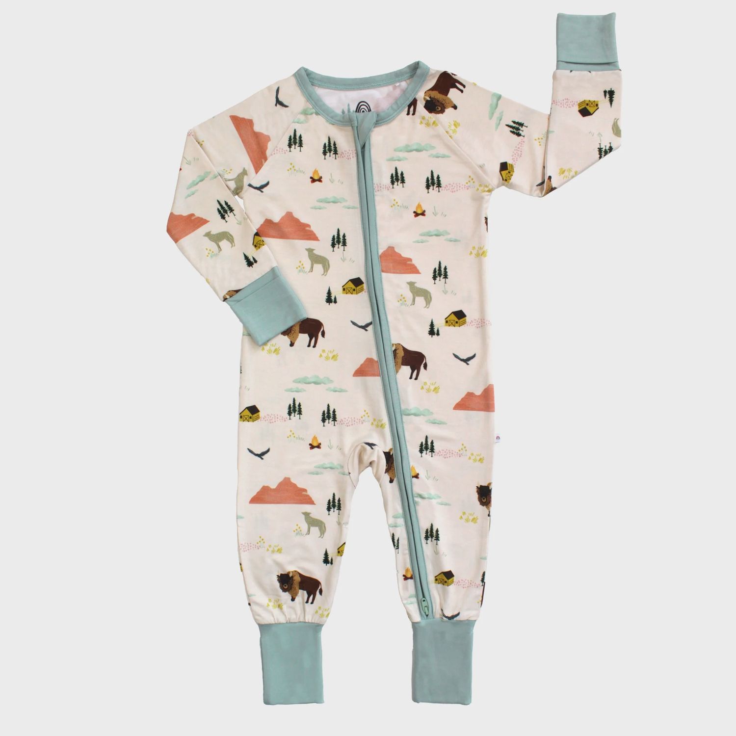 Baby Convertible Zip Pajama - On the Ranch