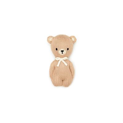 Bear Rattle 5.5" - Beige &amp; natural