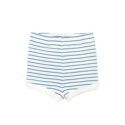 Ribbed Shorts - Blue Stripes