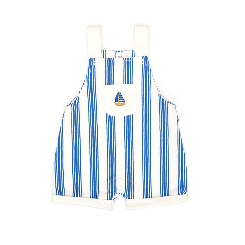 Terry Overalls - Blue Stripes