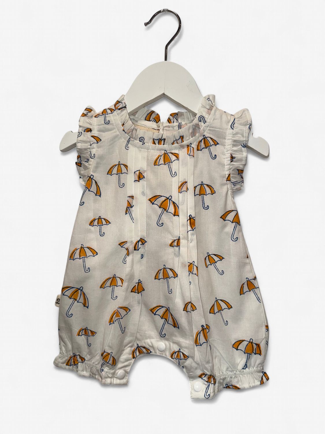 Baby Pintuck Romper - Umbrella