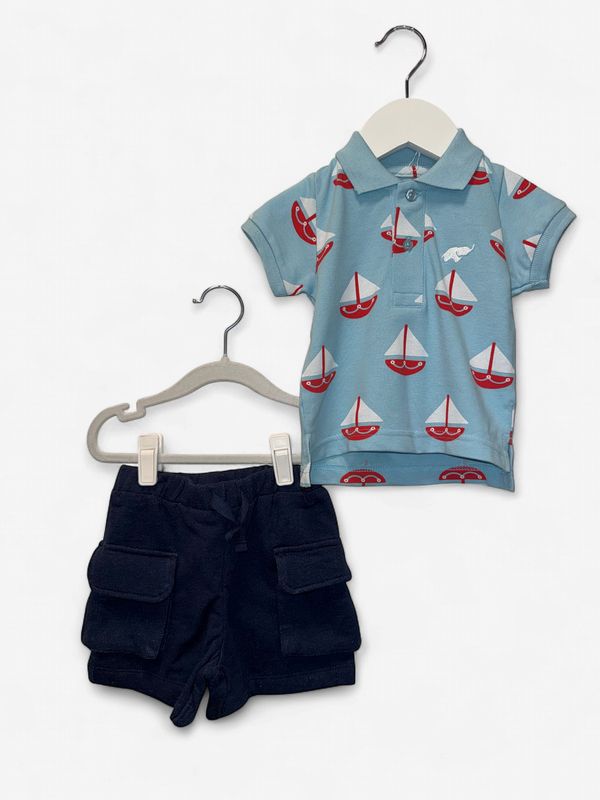 New Without Tags - Monica + Andy - Short Sleeve Set - 12-18M - PWE4881