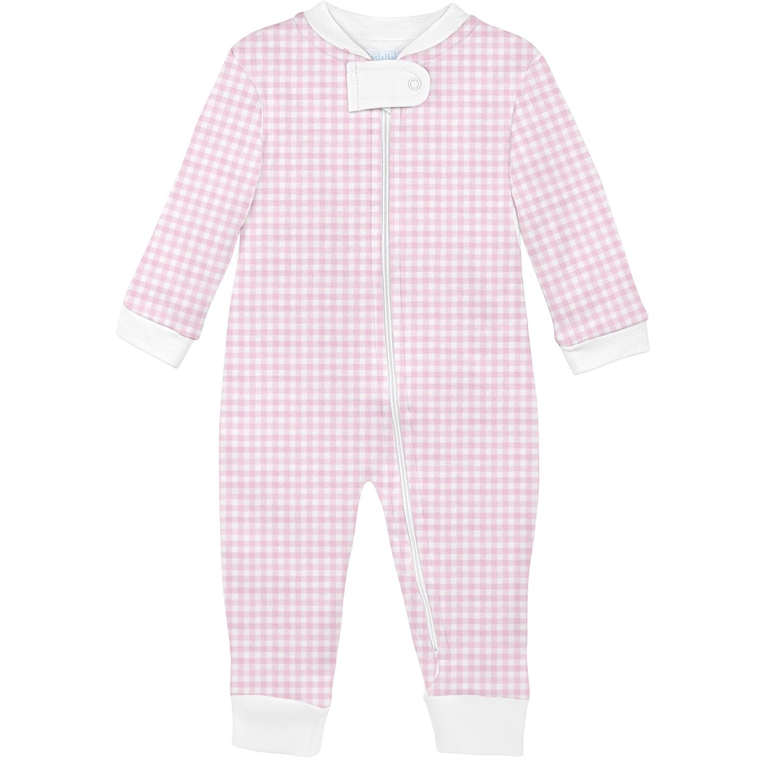 Pima Cotton Onesie - Pink Gingham